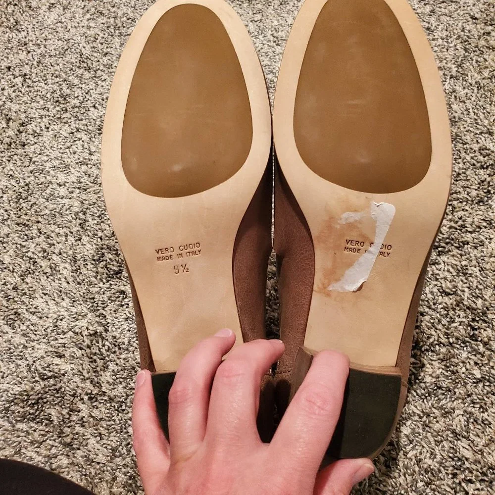 Aquatalia Tan Ankle Boots Size 9-1/2 - Picture 7 of 8